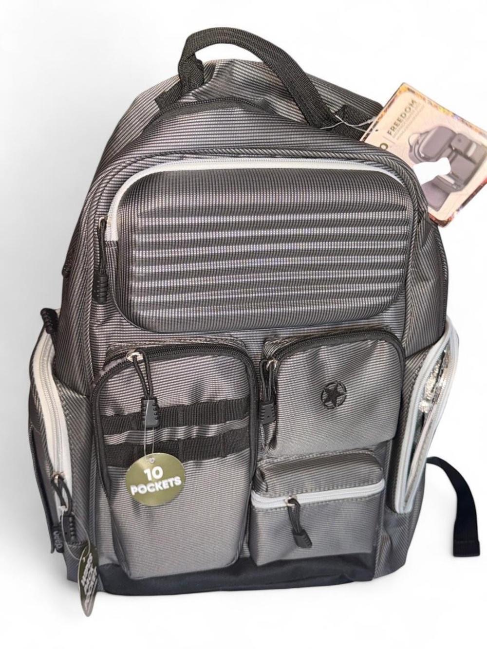 Jeep Gray and Black Men's Utility Backpack